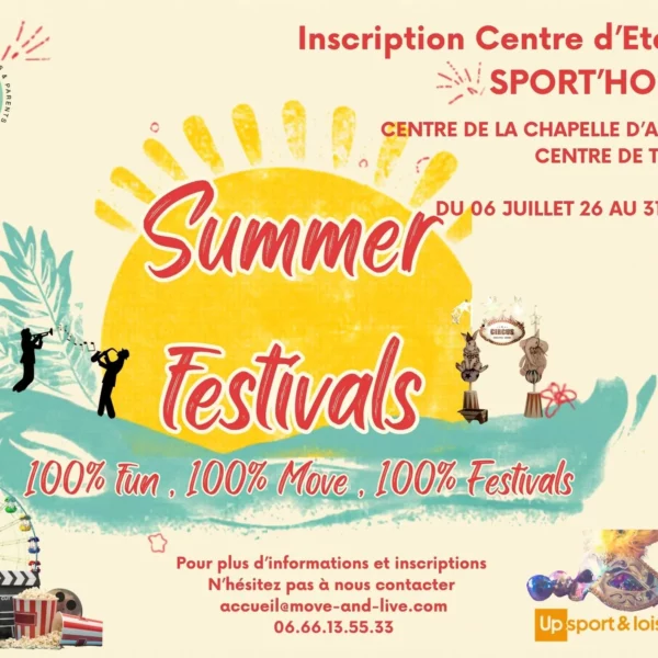 CENTRE AÉRÉ ÉTÉ -SPORT&rsquo;HOLIDAYS